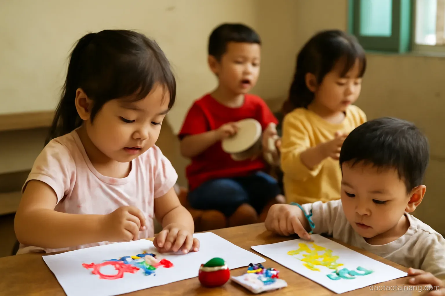 Trưng bày tác phẩm của bé: bảo tàng nhỏ trong nhà