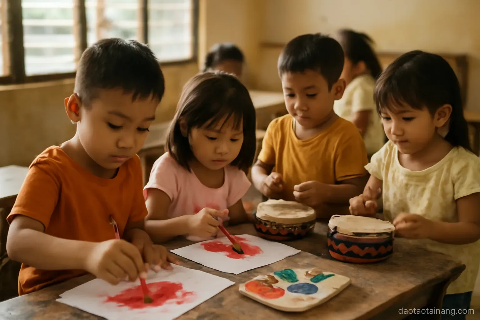Vật liệu mỹ thuật an toàn cho tuổi mầm non